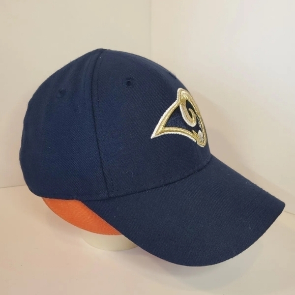 NEW Era 9Forty Los Angeles LA Rams NFL Youth Adjustable Strapback Cap Hat Navy - Picture 4 of 8